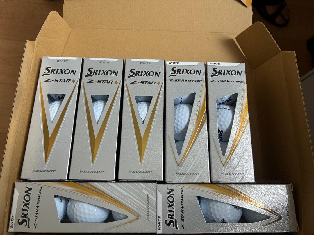 最後スリクソン Z-STAR Diamond ネーム入 7スリーブ 21球外箱無