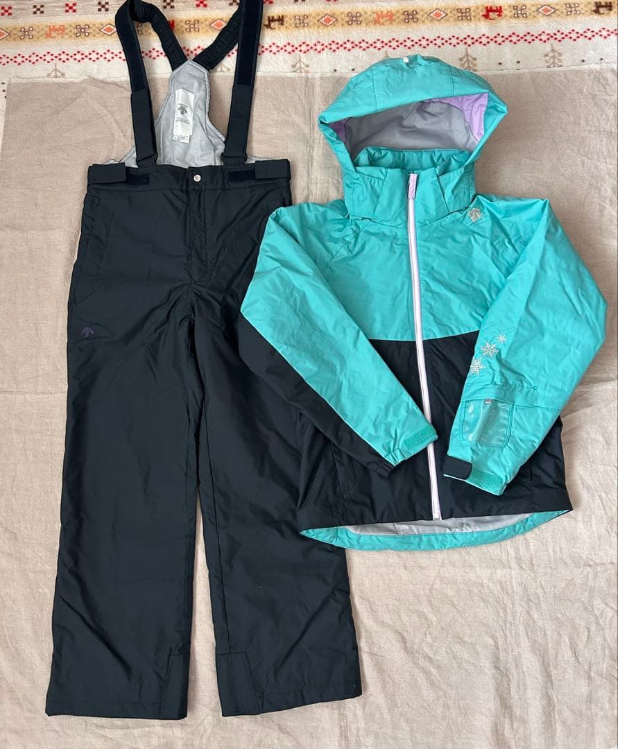■デサント/DESCENTE★ジュニア　スキーウェア上下★150㎝★調節機能付■