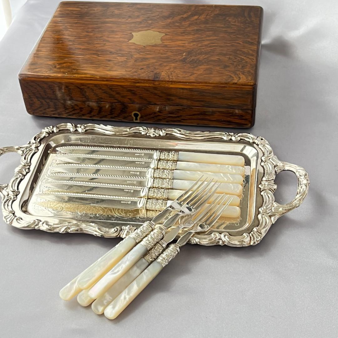 【Allen & Darwin】【白蝶貝】ビクトリアンのパストリーセット12本