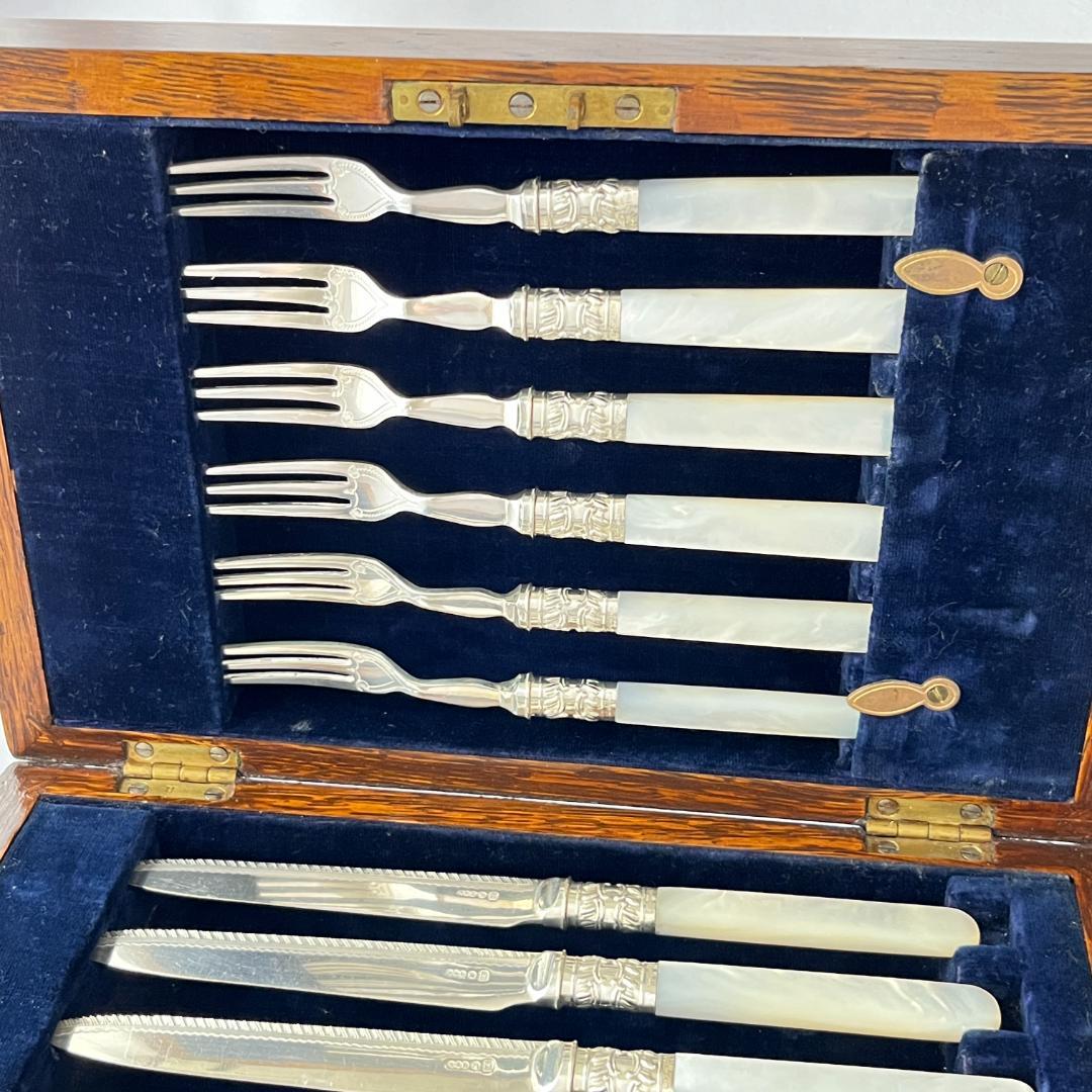 【Allen & Darwin】【白蝶貝】ビクトリアンのパストリーセット12本