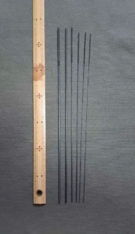 棒ヤスリ　丸ヤスリ　和竿小物１～３.5mm6本セット　検索ワード）タナゴ　小鮒