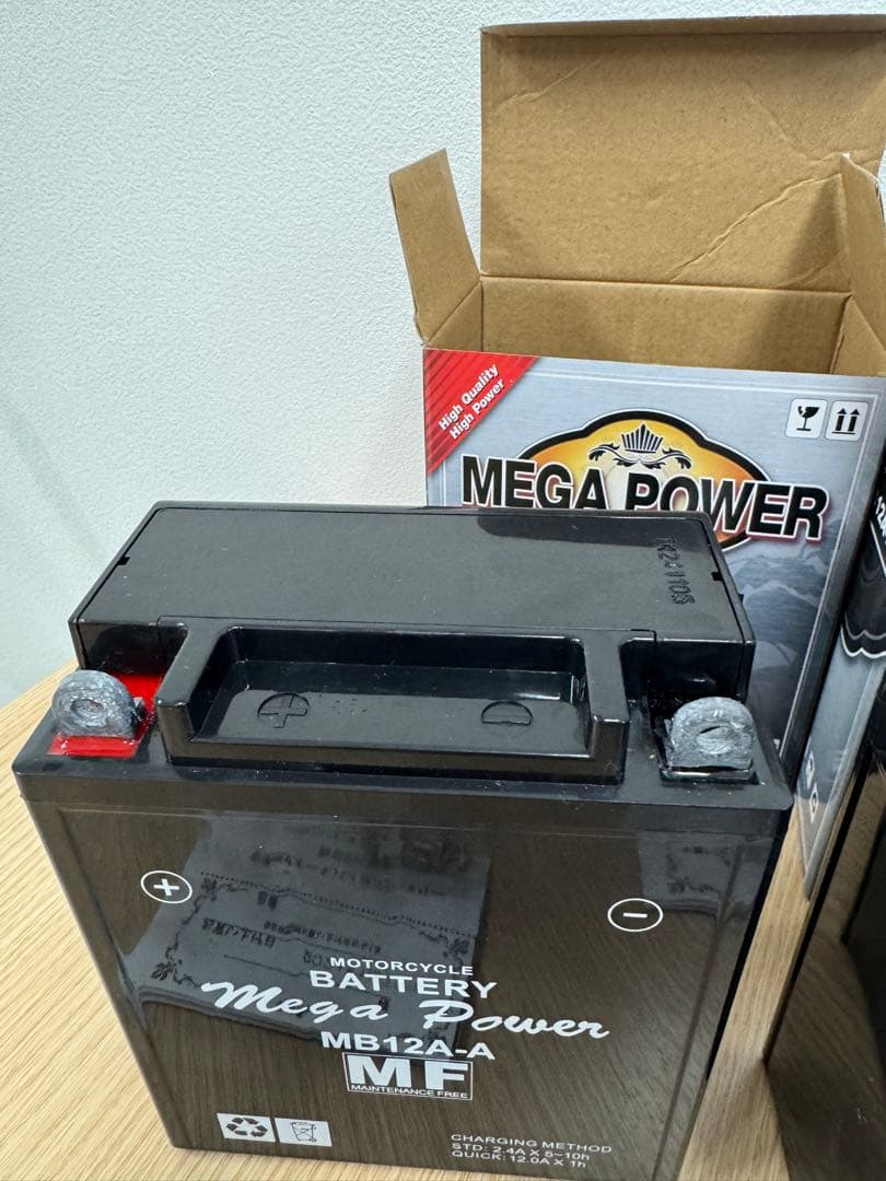 MEGA POWER MB12A-A バッテリー 2個