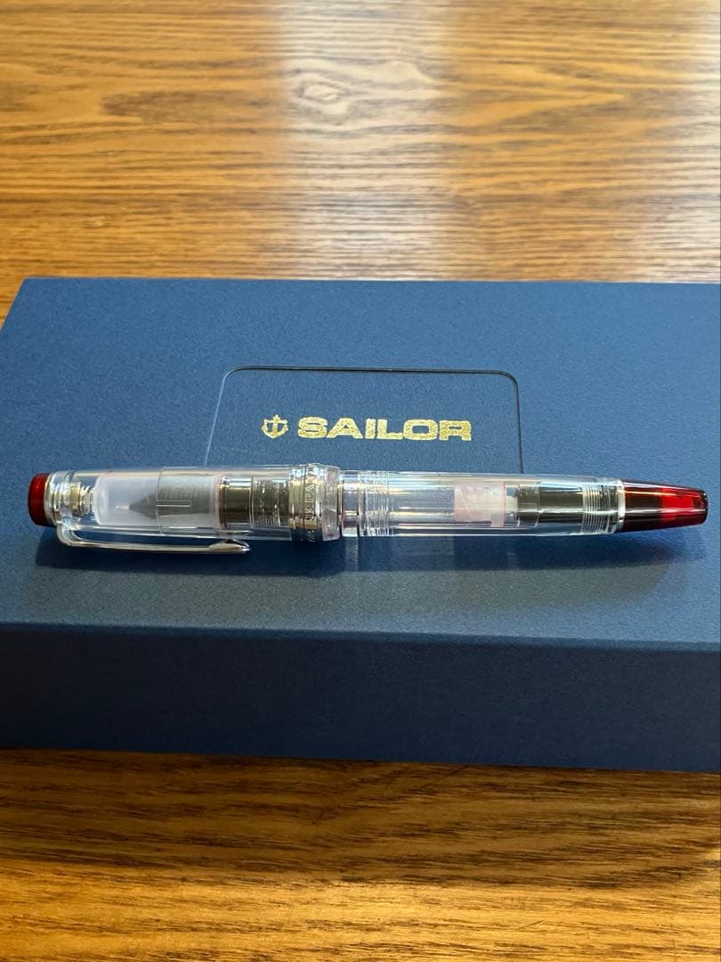 セーラー万年筆 プロフェッショナルギア レアロ趣味の文具箱限定 スケルトンレッド