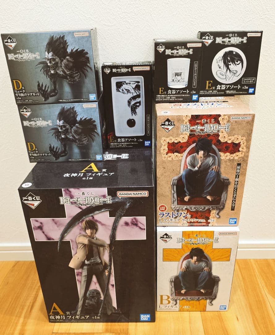 【新品未開封】 一番くじ デスノート フィギュア A賞B賞D賞ラストワンセット