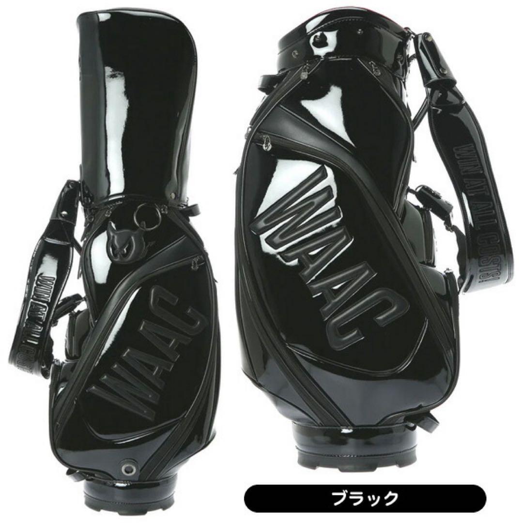 【ガム】【新品】WAAC ワック エナメル キャディバッグ ブラック