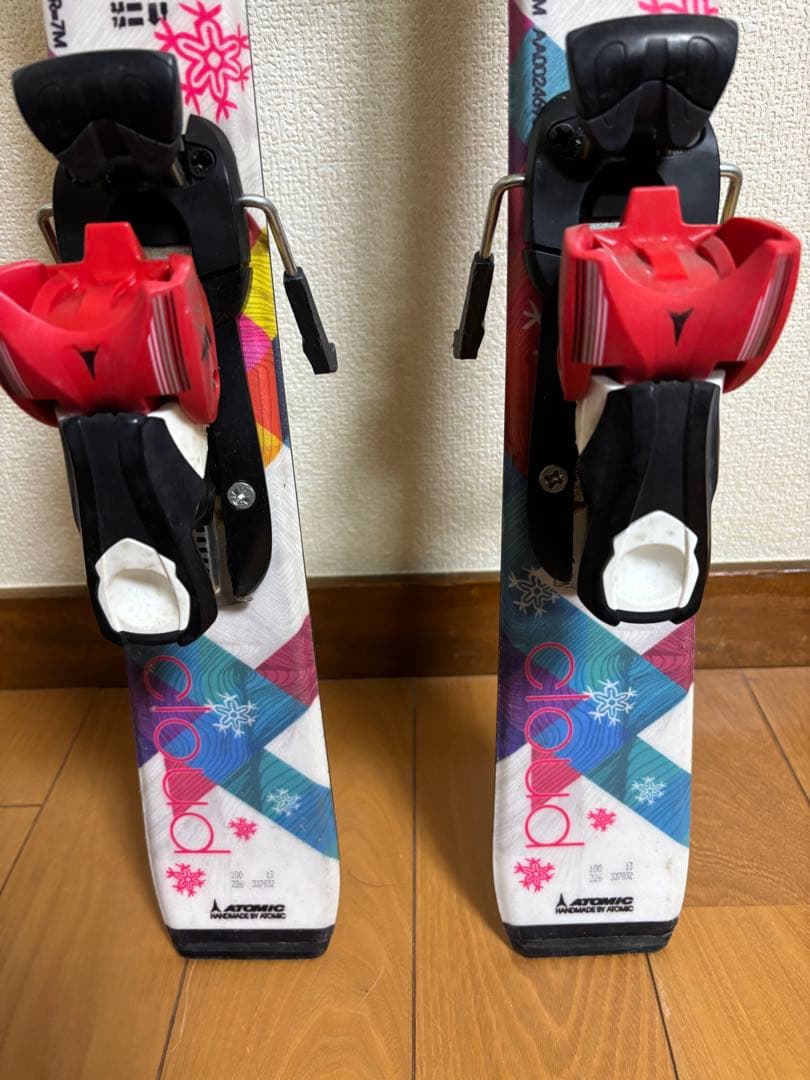 アトミック　ジュニアスキー　ブーツセット　女の子向け　100cm