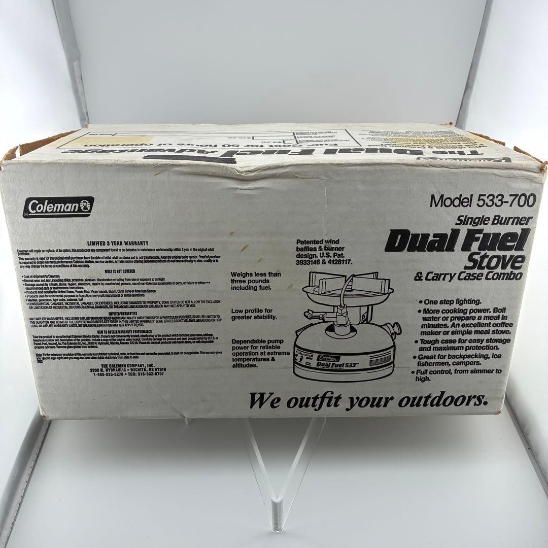 Coleman Dual Fuel 533 94年製 ビンテージ品
