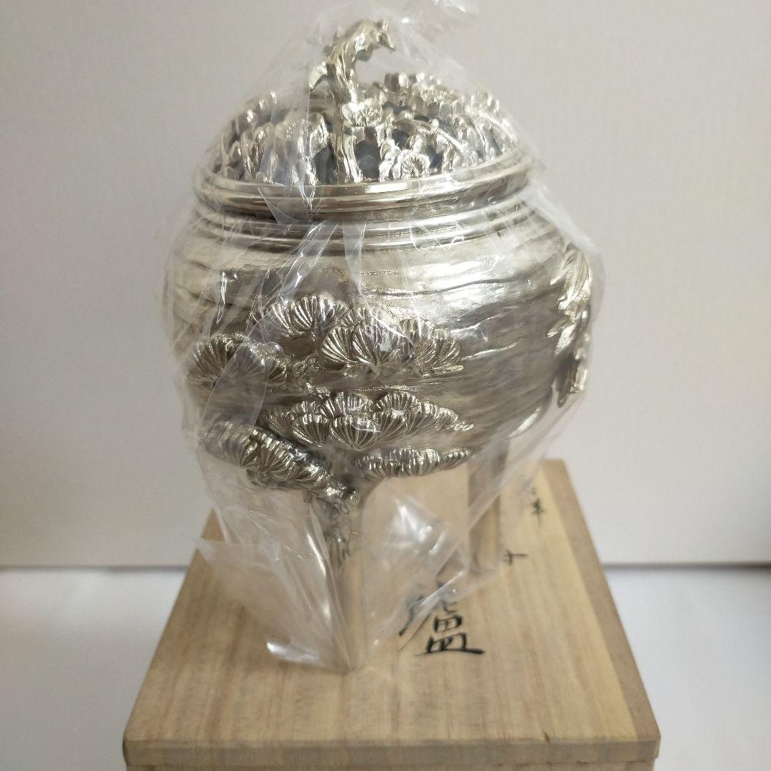 高岡銅器　香爐　吉祥松竹梅　未使用