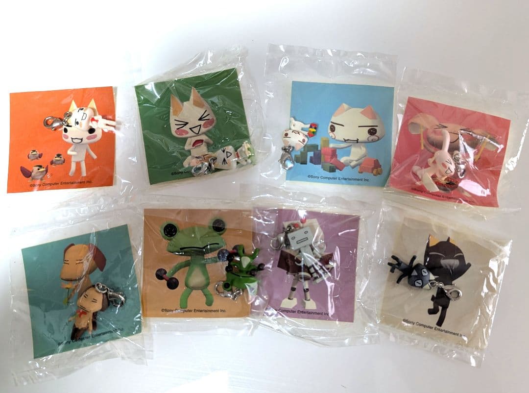 どこでもいっしょ　マスコットチャーム8点　トロ他