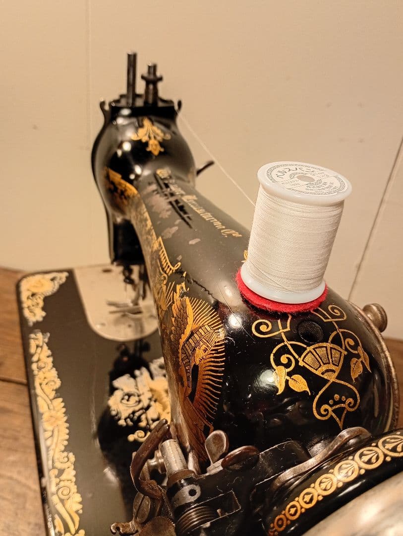 シンガー　スフィンクス　縫うためのアンティークミシン　レトロ