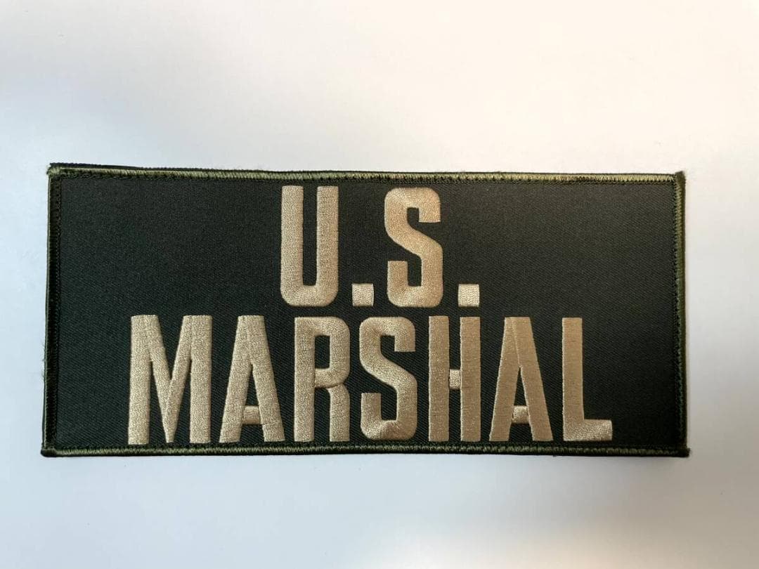 実物 US MARSHAL 背面 パッチ レンジャーグリーン USマーシャル