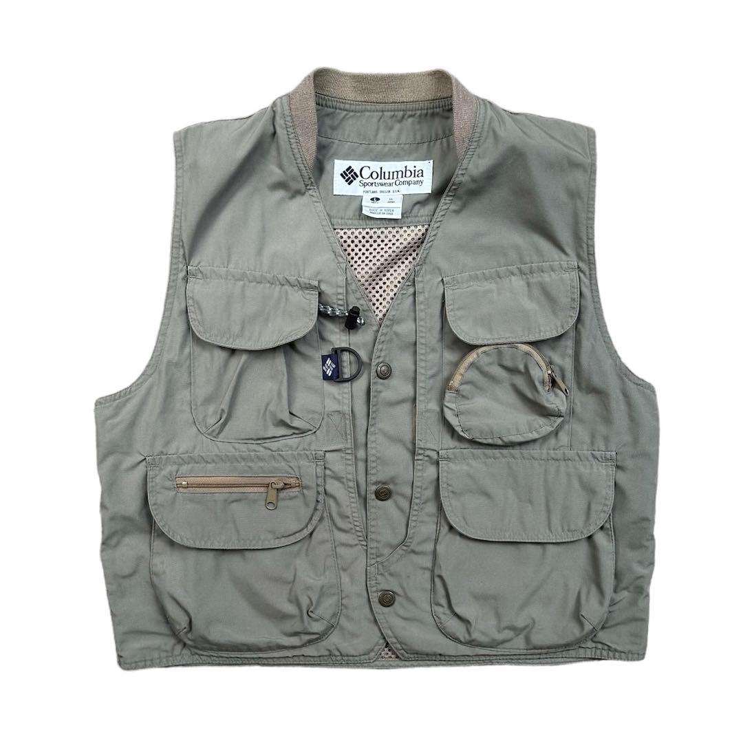 90s コロンビア columbia フィッシング ベスト Lサイズ