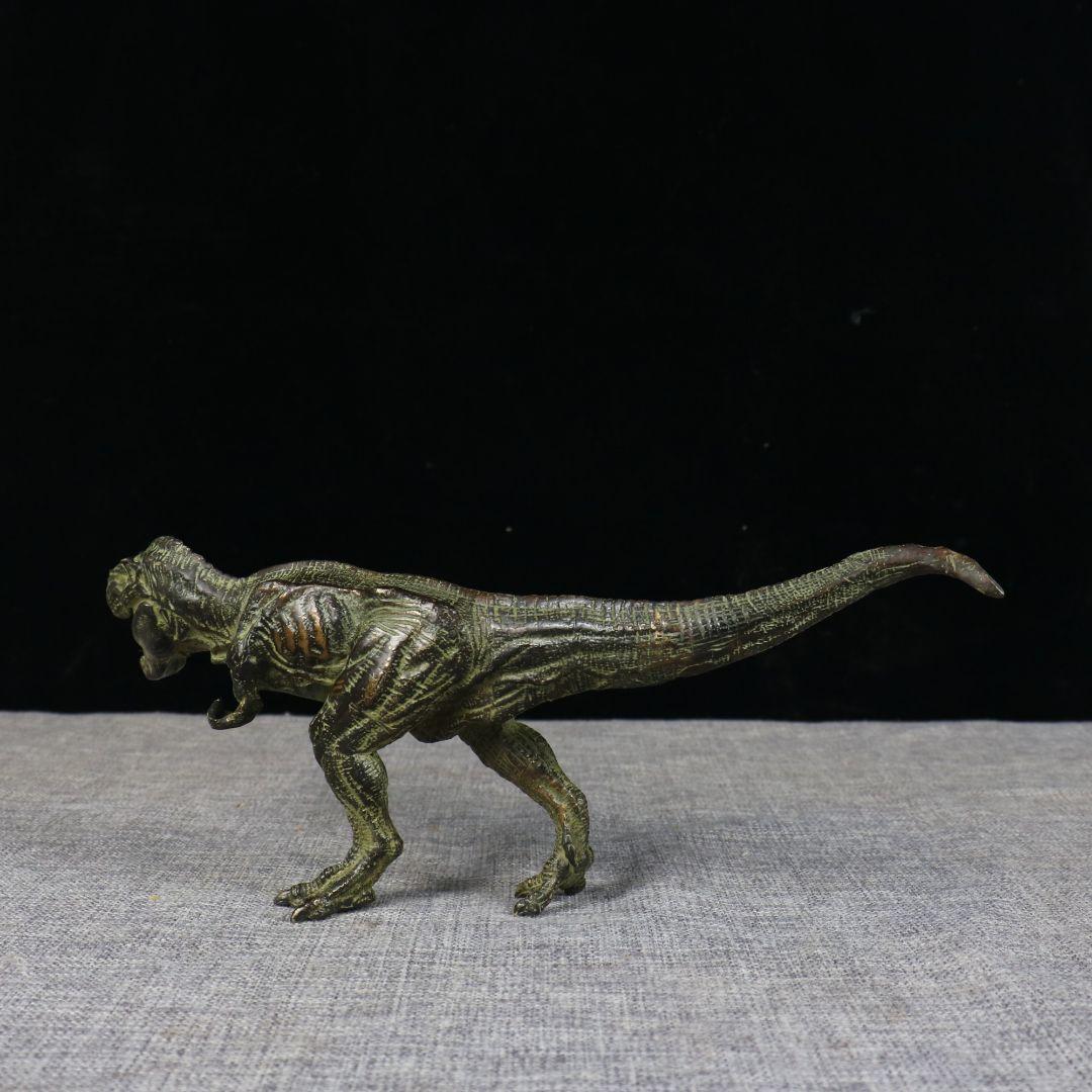 銅製 ティラノサウルス 恐竜 インテリアアクセサリーギフト置物 装飾品現代工芸品