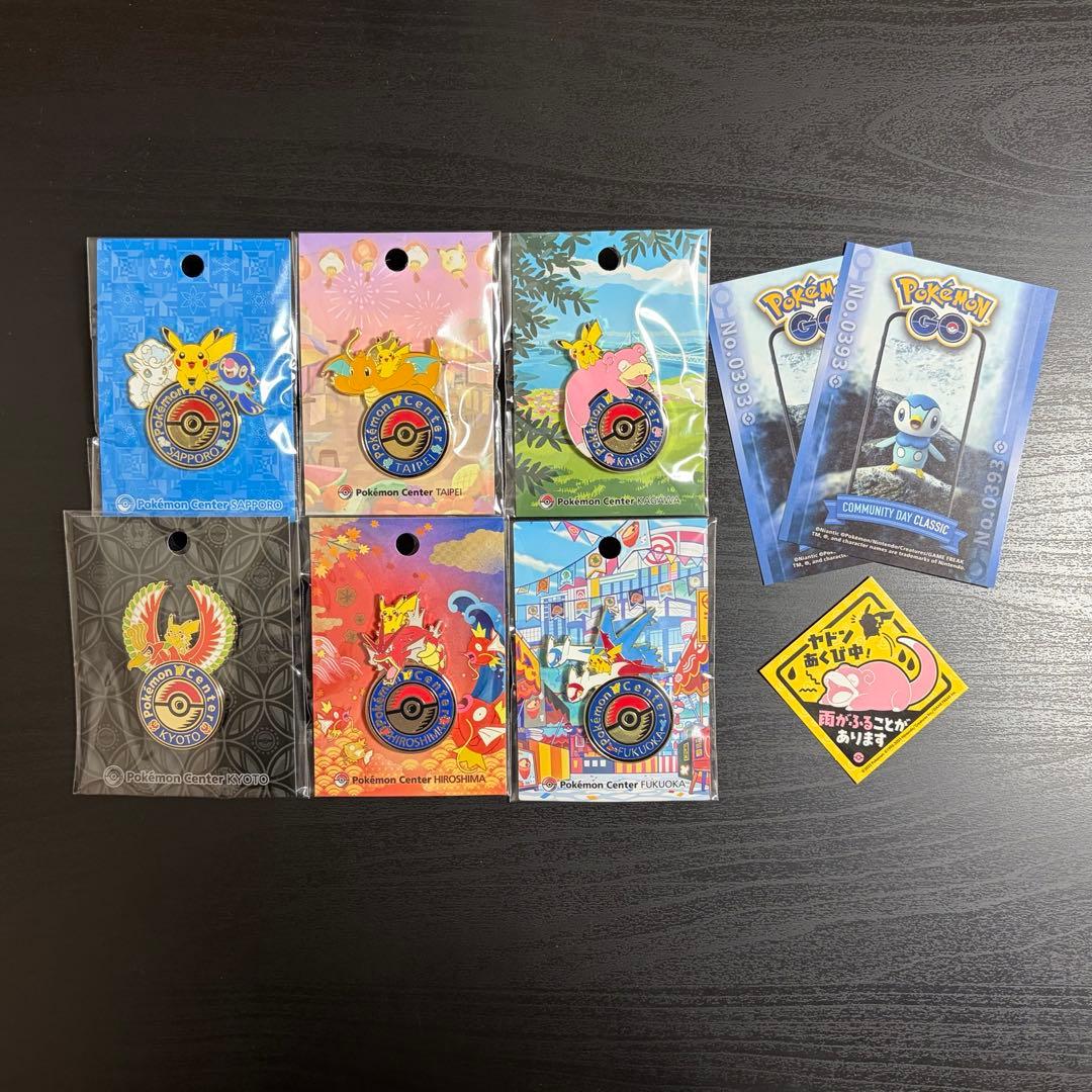 ポケモン　ロゴピンズ　ポケセン　ピンズ　５点セット　おまけ付き