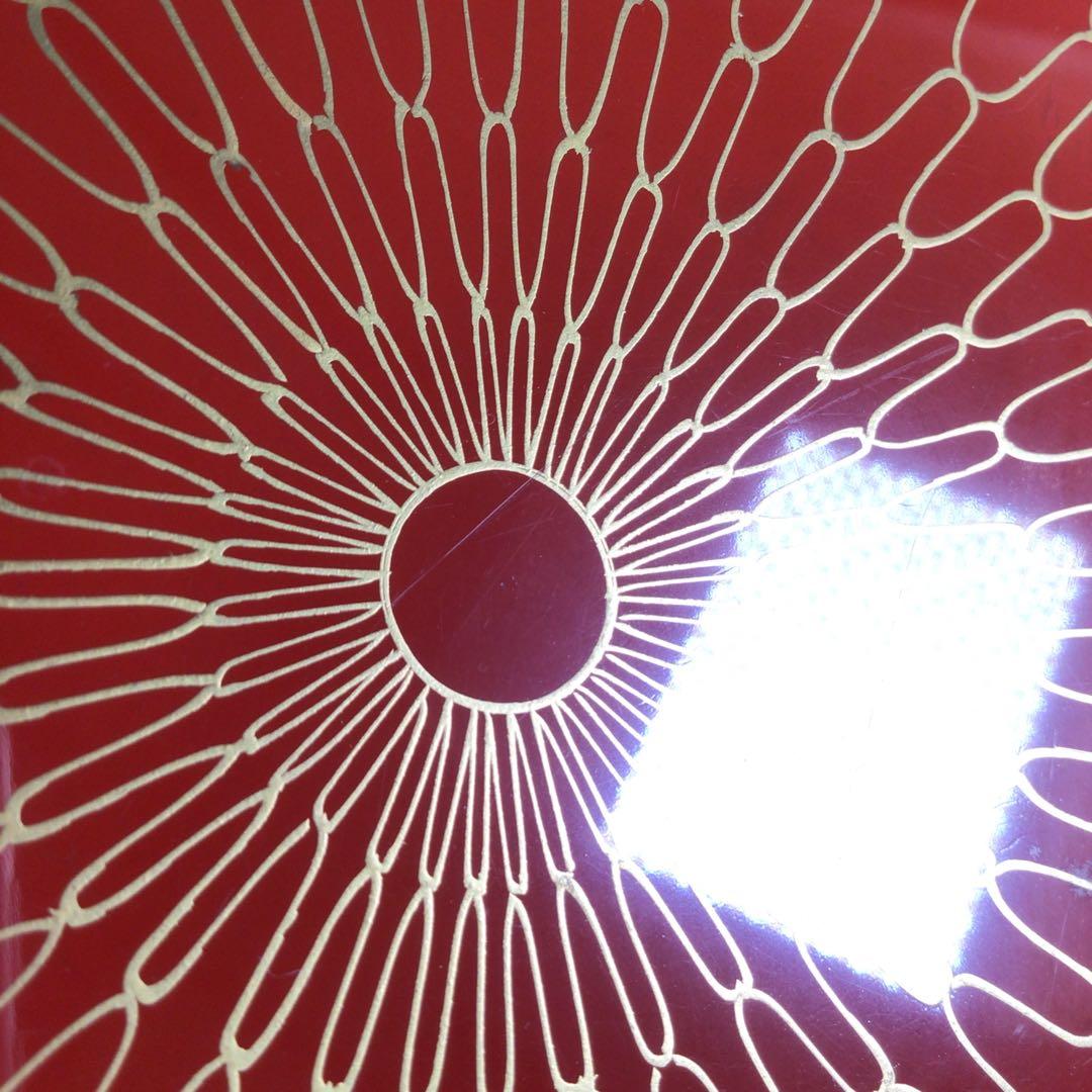 Ｒ３８２　喰籠　『岡本陽斎作』『大徳寺　藤井誡堂　箱書』『朱塗金網目蒔絵』　共箱