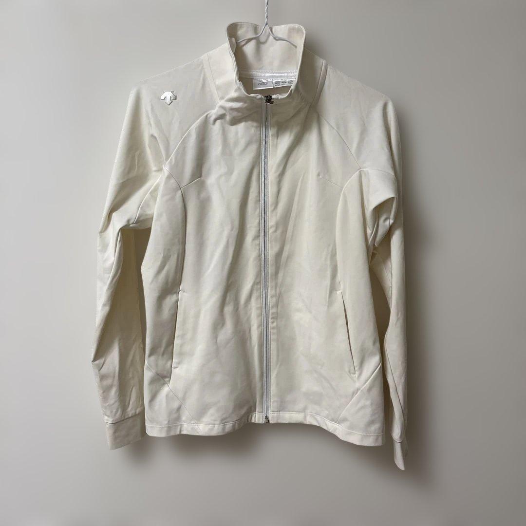 DESENTE GOLF レディース ホワイト フルジップジャケット