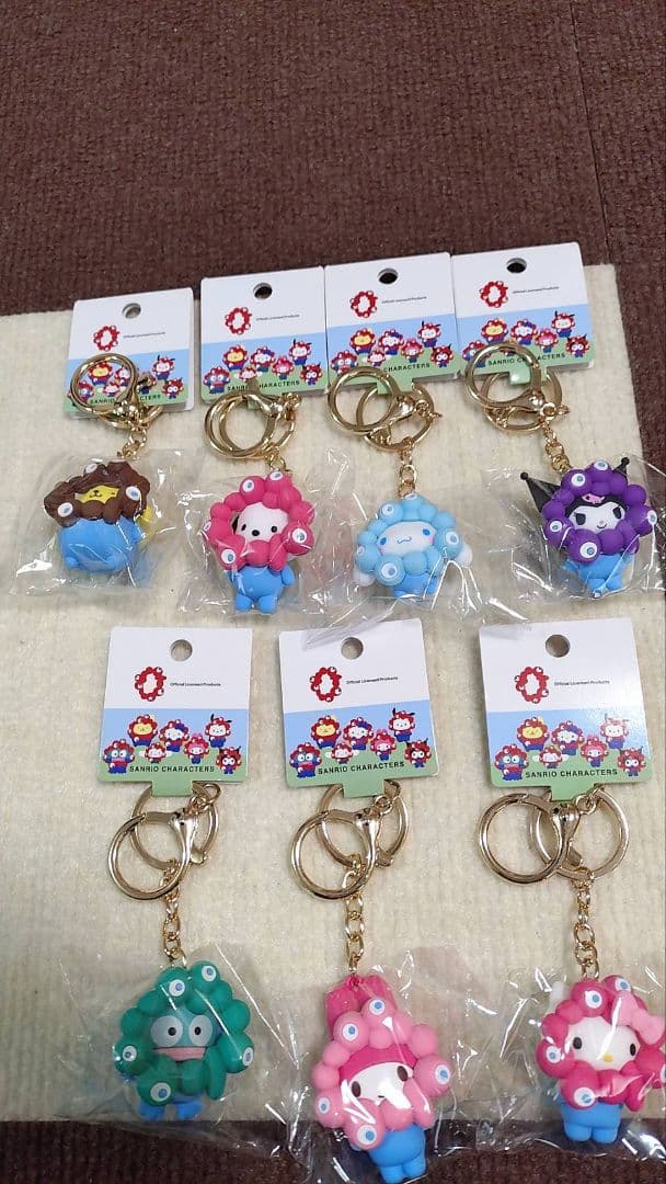 【新品未使用】EXPO2025 サンリオパステルカラーキーホルダー7個セット