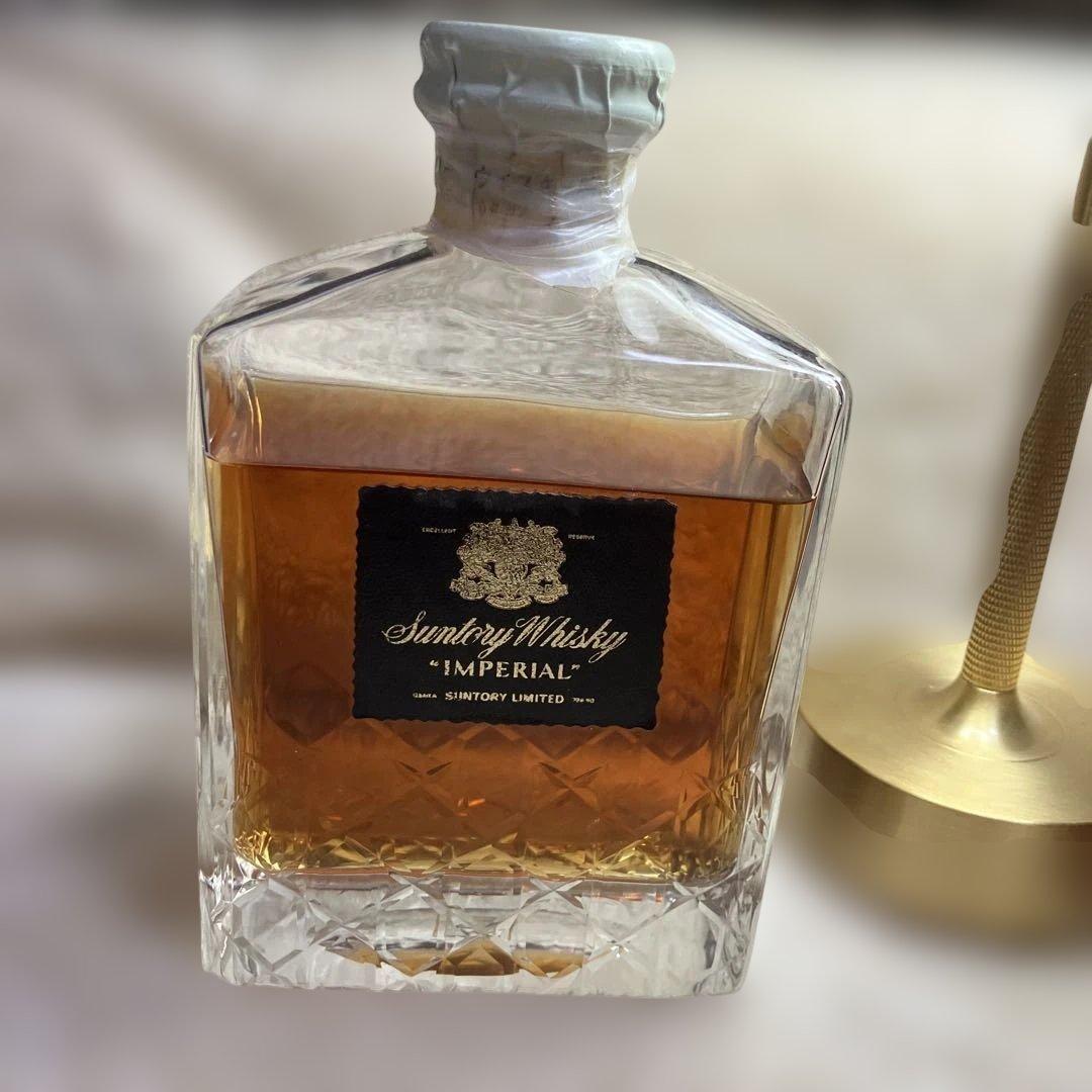 【希少・未開栓】インペリアル カガミクリスタル ウイスキー特級 擦り傷あり