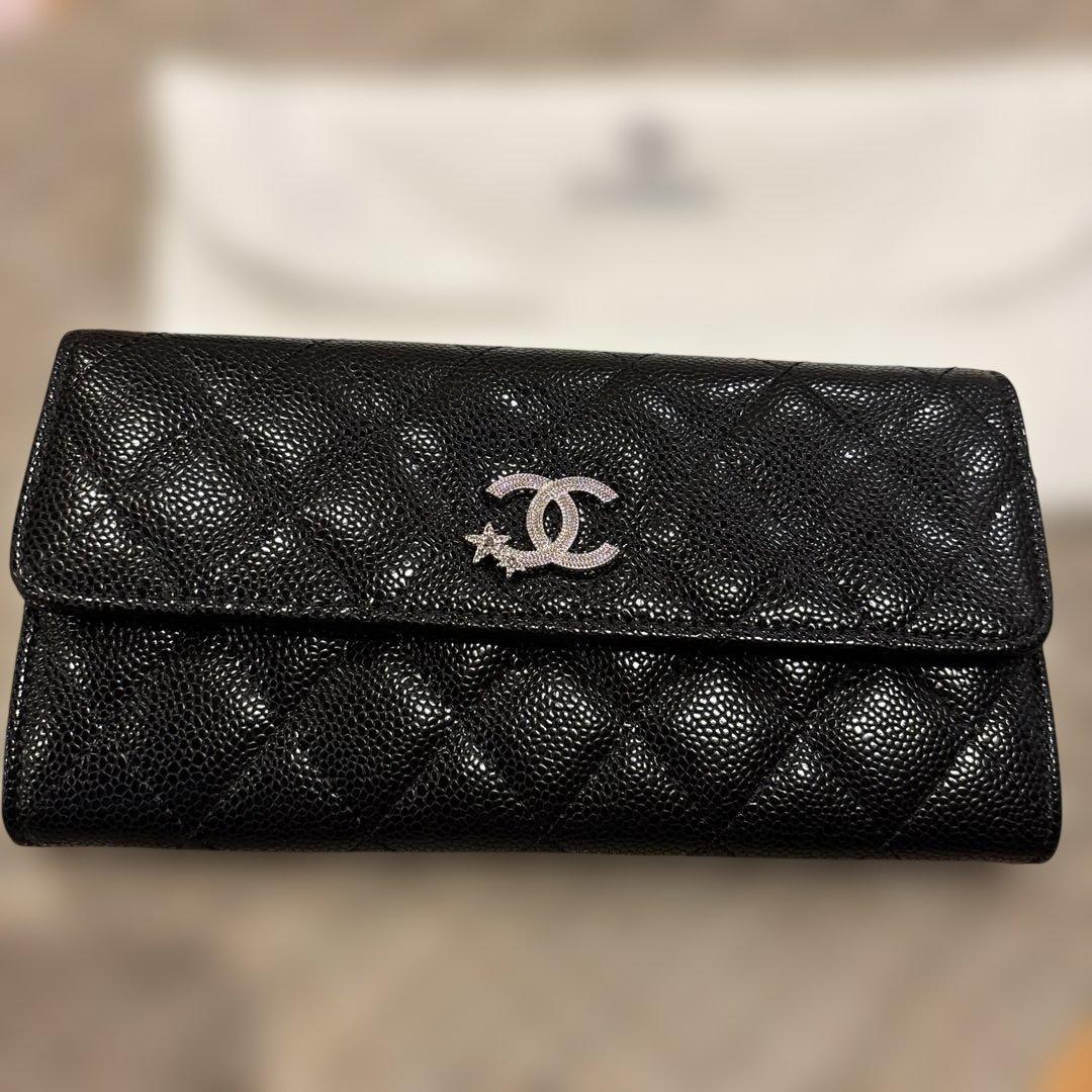 CHANELマトラッセ新品未使用黒ノベルティ長財布