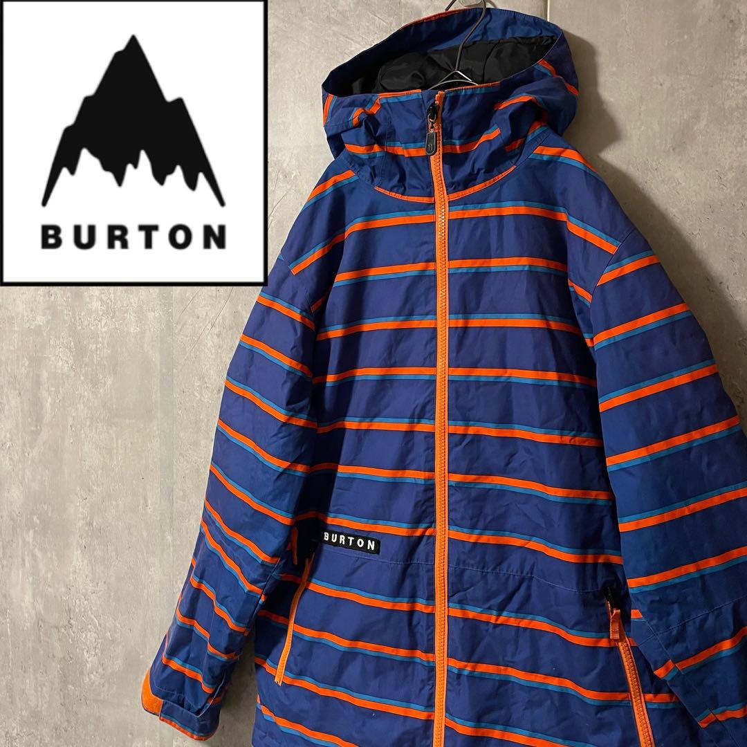 BURTONバートンスノーボードジャケットスキーウェアパーカーボーダー青ブルー紺