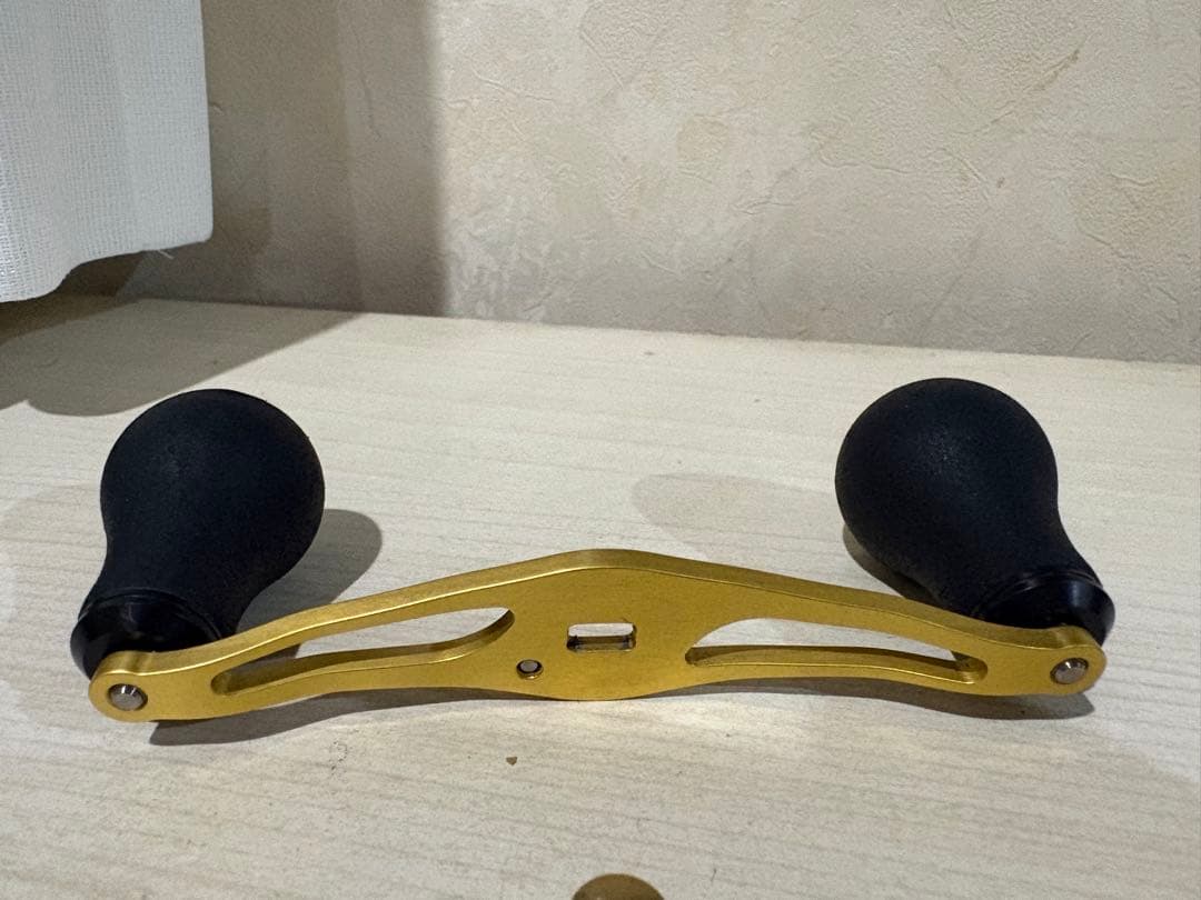 ★☆アベイル製 オフセットジュラルミンハンドル ゴールド　96mm シマノ用