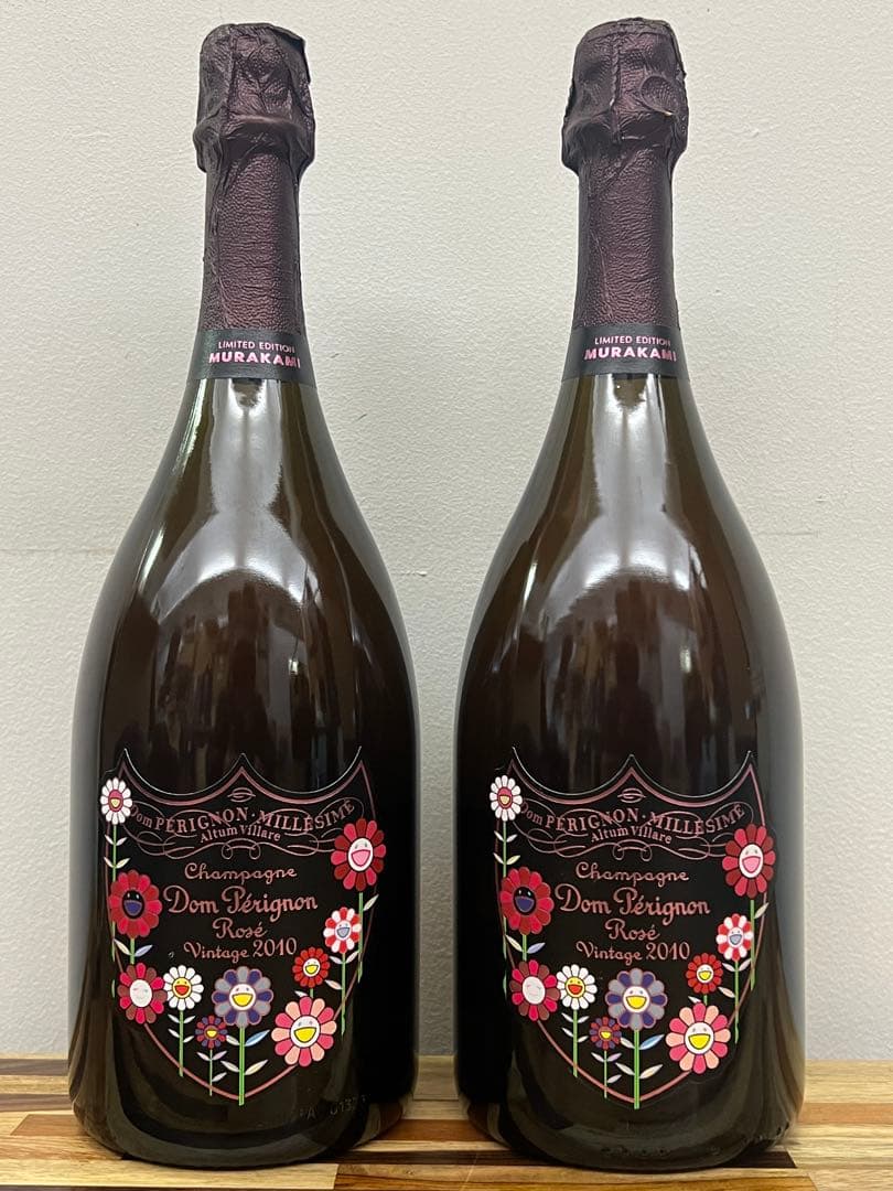2本 ドン ペリニョン ロゼ 2010 村上隆 正規品 箱無