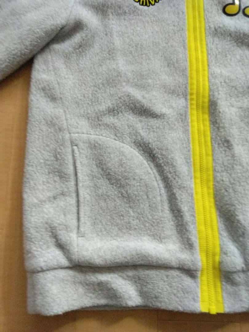 【美品】アルチビオ ボアフリースジャケット 裏蓄熱 グレー/イエロー サイズ36