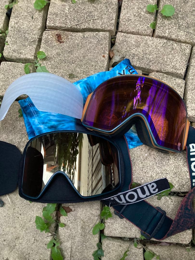 t*u様 anon m4 ゴーグル パープルレンズ