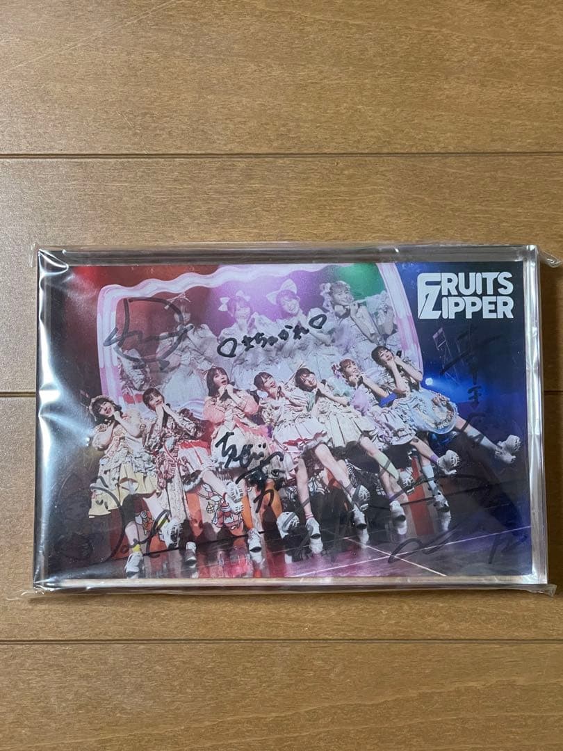 【希少】FRUITS ZIPPER 直筆サイン入りアクリルブロック