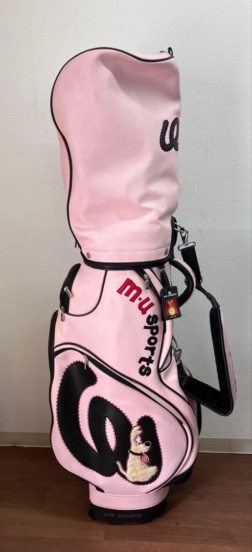 M・U SPORTS ミエコウエサコ　キャディバッグ　ゴルフバッグ　ピンク