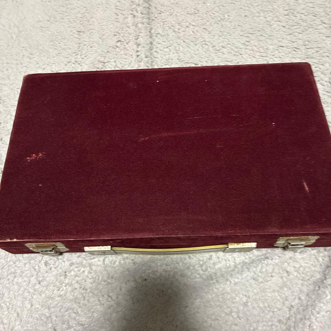 麻雀牌セット プラスチック製 赤色ケース付き　 任天堂　役満　特重