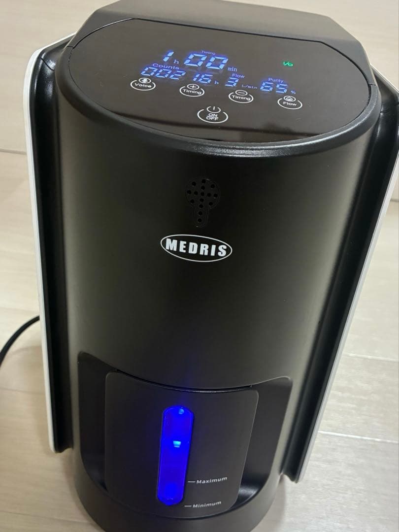 MEDRIS　家庭用酸素発生器　JY-102W　使用時間216h