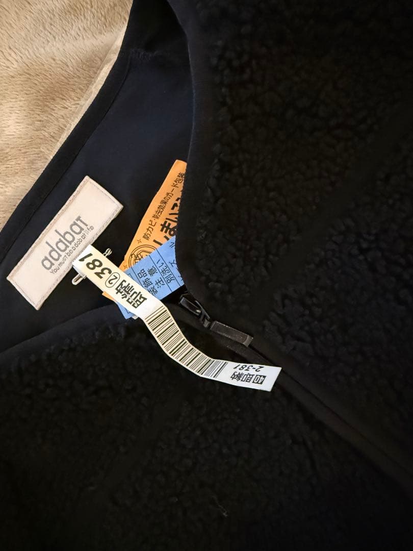 クリーニング済 アダバット　ボアジャケット　ブルゾン　ゴルフウェア　レディース