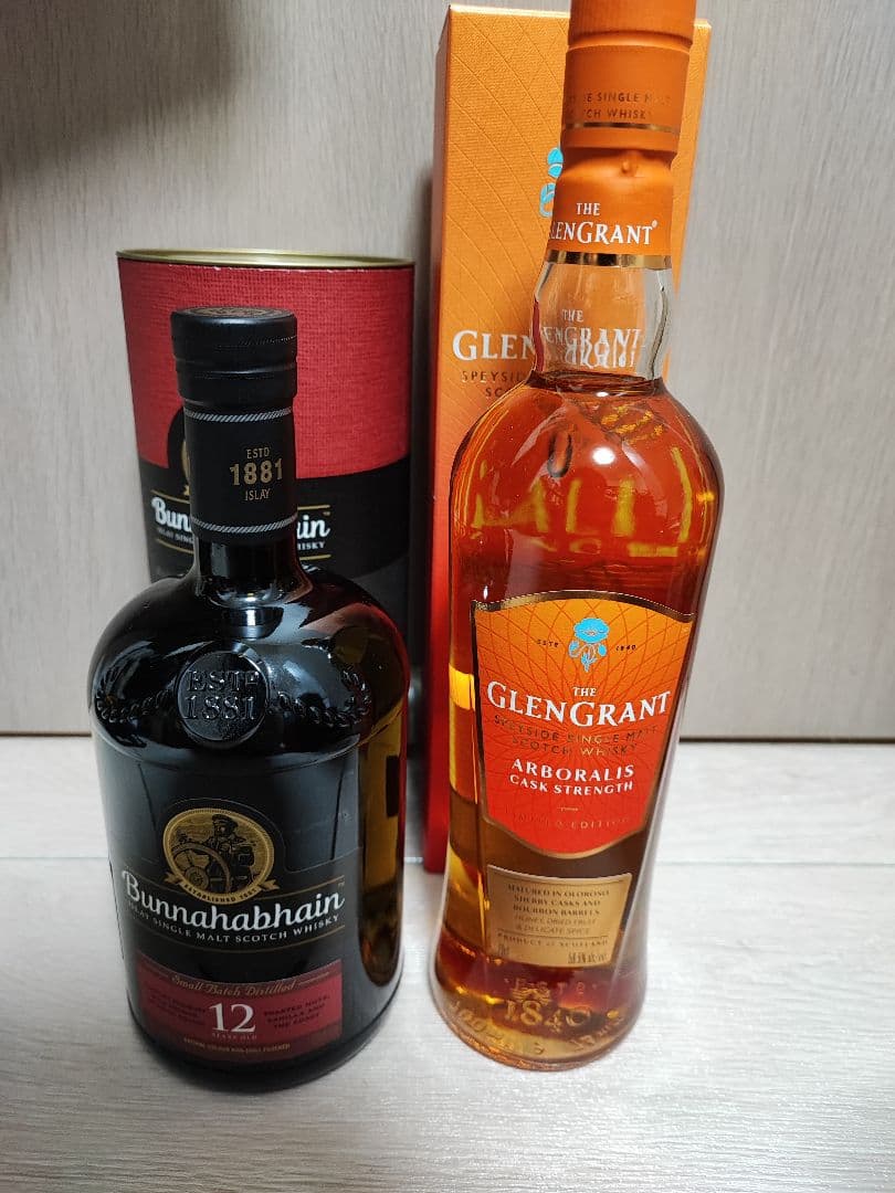 ブナハーブン12年+グレングラントアルボラリス カスクストレングス 2本セット
