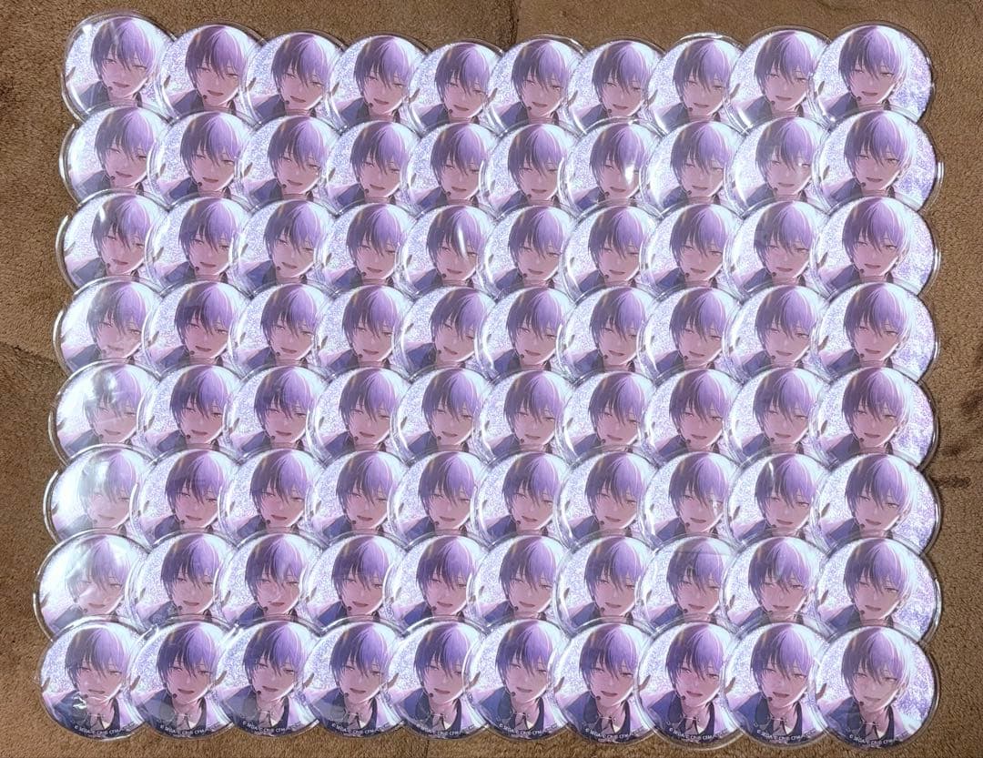 【本日のみ出品】プロセカ 青柳冬弥 あんスタコラボ グリ缶 グリッター缶バッジ