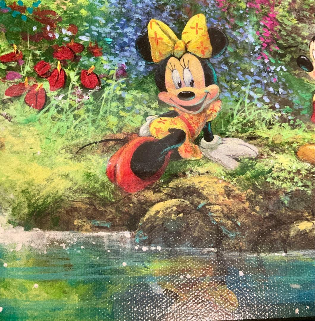 62302 限定 ミッキー＆ミニー 絵画 真正証明書付 ゴールドフレーム