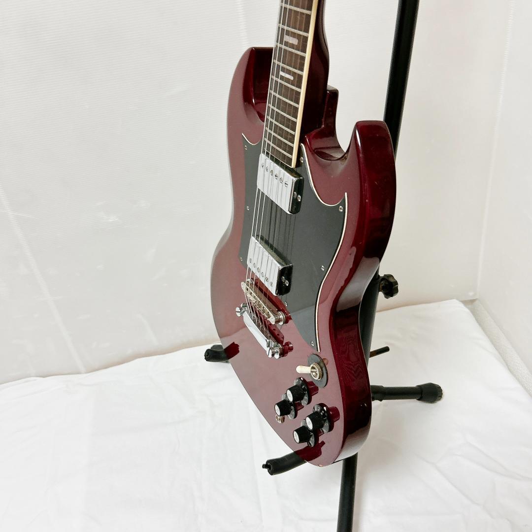 美品 Founder ファウンダー SG ビザールギター 日本製 チェリーレッド