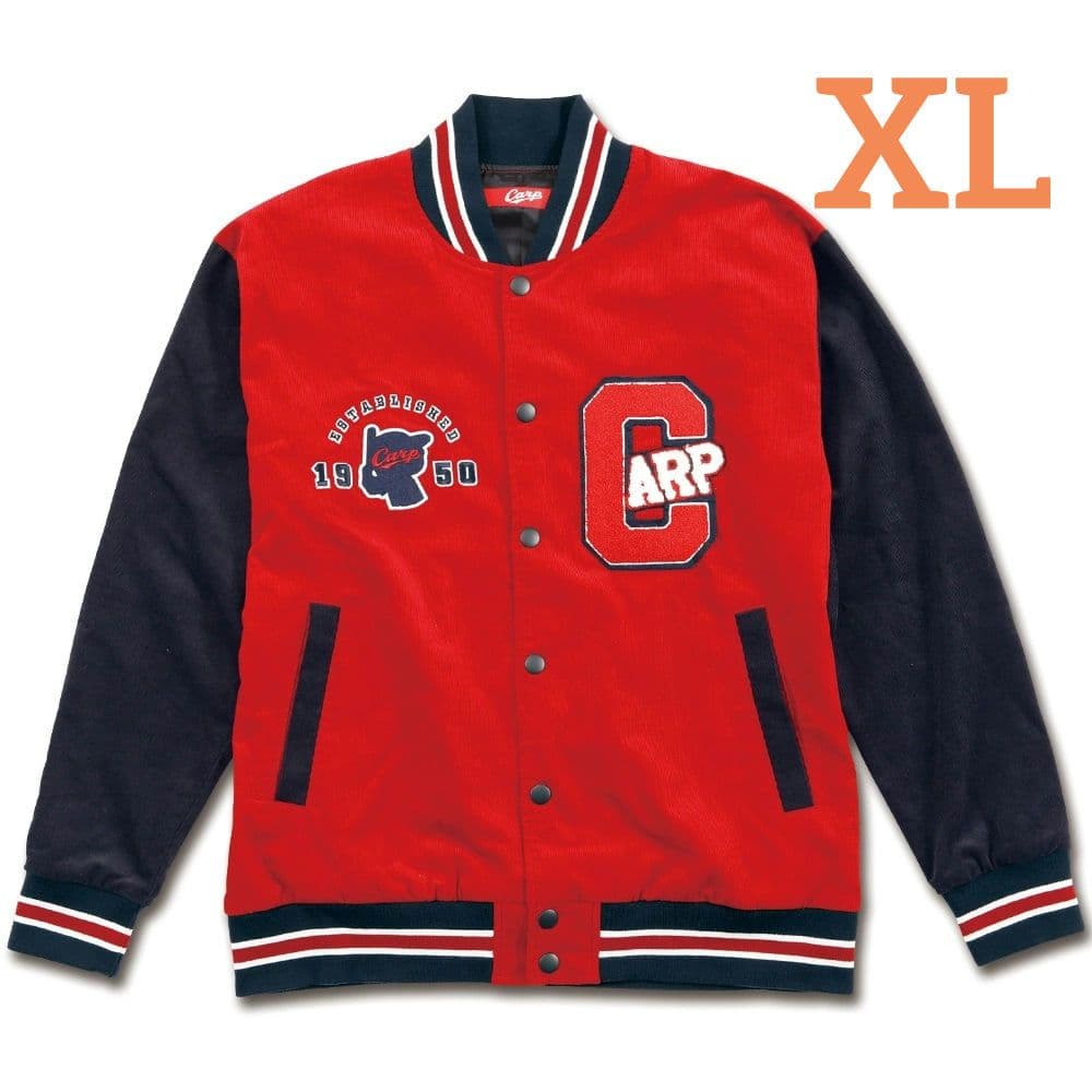カープコーデュロイスタジャン(レッド)！Oサイズ！限定完売品！
