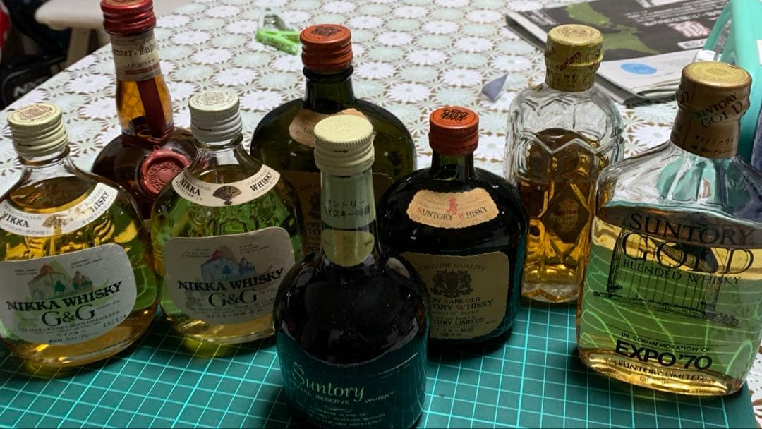 非常に希少な サントリー ニッカ G&G ウイスキー EXPO'70 8本セット