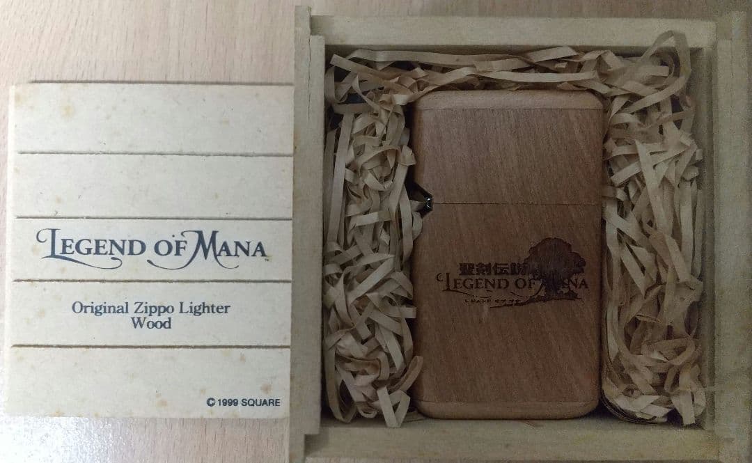 【未使用】限定300個　聖剣伝説LOM 木製Zippo