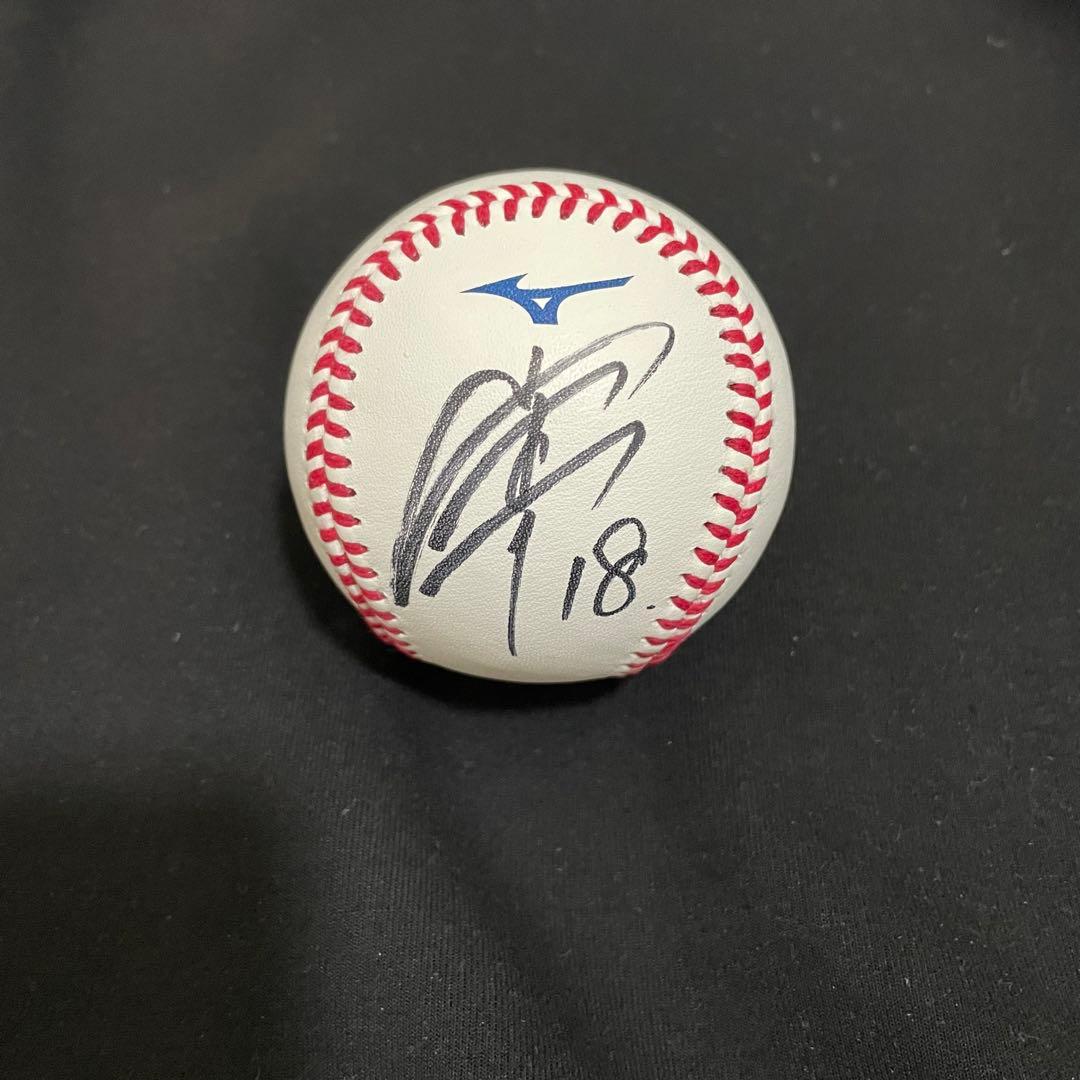 オリックスバファローズ　山本由伸　直筆サインボール　NPB試合球　ドジャース