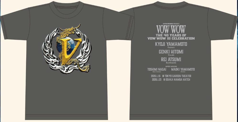 【新品未開封】VOW WOW 2026 会場限定 ライブT M 有明ガーデン