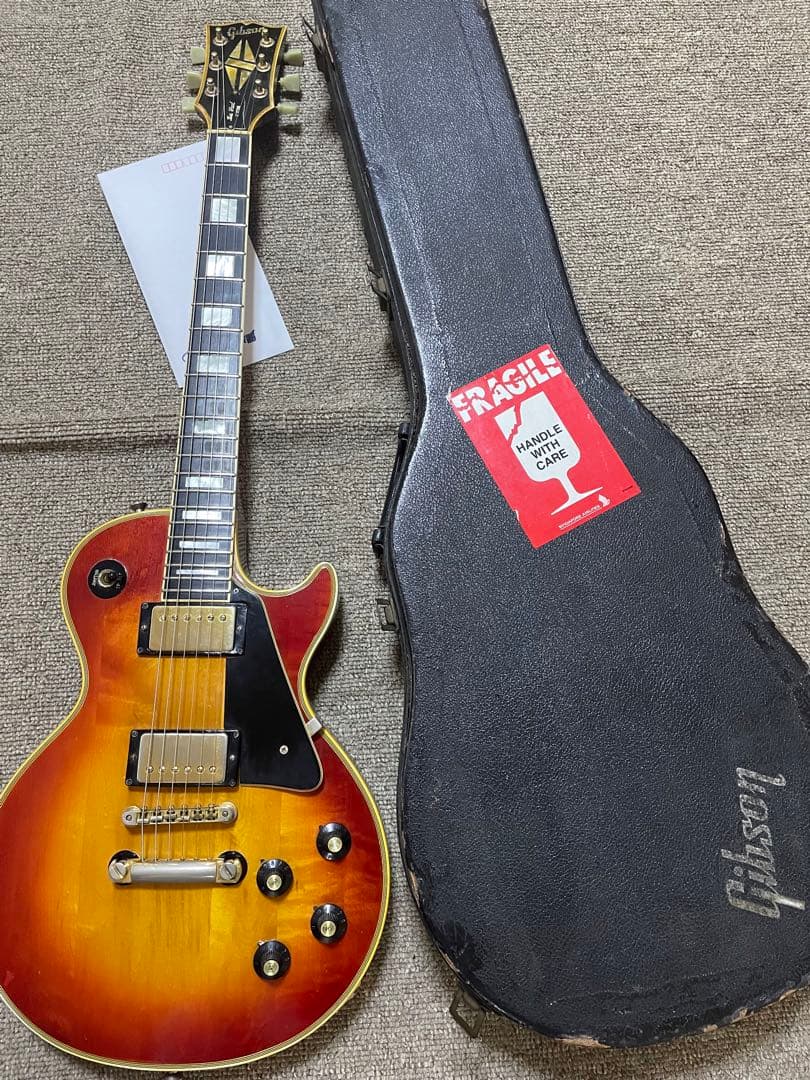 1972年製！ビンテージ　ギブソン　レスポールカスタム　サンバースト　335