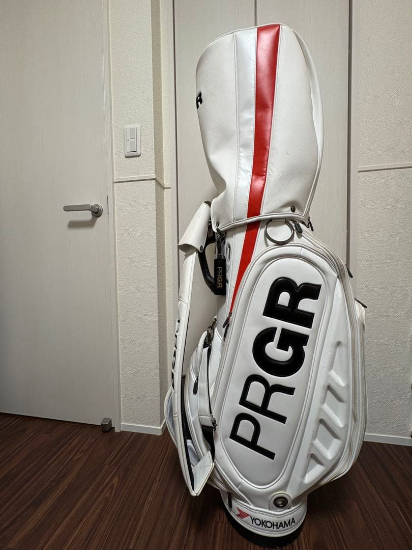 M348 PRGR プロギア YOKOHAMA RS キャディバッグ ホワイト